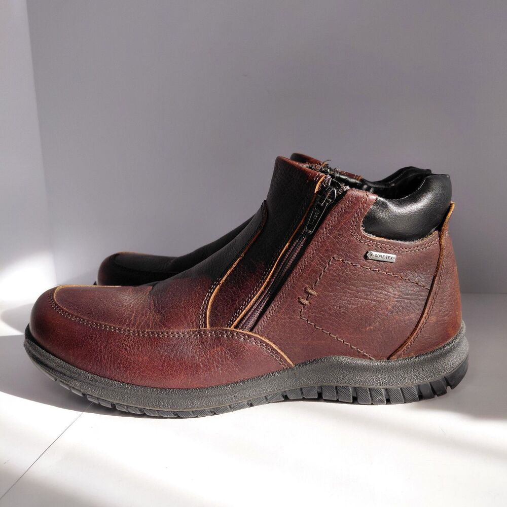 Ara Ruben Ankle Utility Boot Gore Tex Brown Leather Made In Italy Men’s Size 9.5